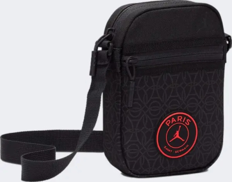 Сумка через плечо Nike JORDAN PARIS SAINT GERMAIN черно-оранжевая 9A0803-G0T