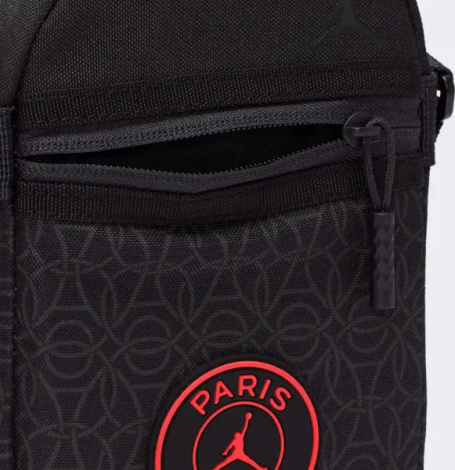 Сумка через плечо Nike JORDAN PARIS SAINT GERMAIN черно-оранжевая 9A0803-G0T