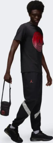 Сумка через плечо Nike JORDAN PARIS SAINT GERMAIN черно-оранжевая 9A0803-G0T