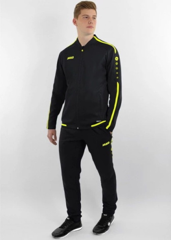 Олімпійка (мастерка) Jako STRIKER 2.0 чорно-жовта 9819-33