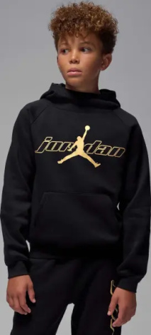Худи подростковое Nike JORDAN MOUNTAINSIDE FLEECE черно-золотое 95F338-023