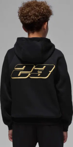 Худи подростковое Nike JORDAN MOUNTAINSIDE FLEECE черно-золотое 95F338-023