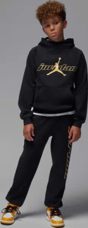 Худи подростковое Nike JORDAN MOUNTAINSIDE FLEECE черно-золотое 95F338-023