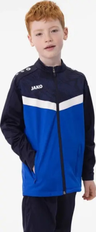 Олімпійка (мастерка) дитяча Jako ICONIC синьо-біло-темно-синя 9324-403