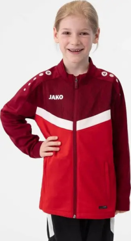 Олимпийка (мастерка) детская Jako ICONIC красно-бело-бордовая 9324-103