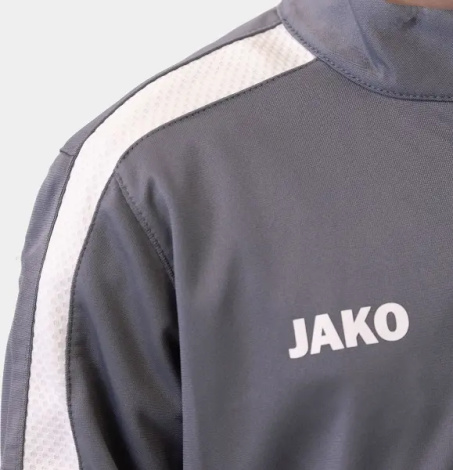 Олімпійка (мастерка) дитяча Jako POWER сіро-біла 9323-840