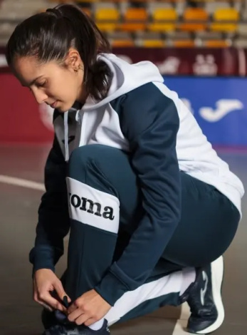 Олімпійка (кельма) жіноча Joma ACADEMY IV біло-темно-синя 901336.203