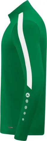 Реглан детский Jako ZIP TOP POWER зелено-белый 8623-200