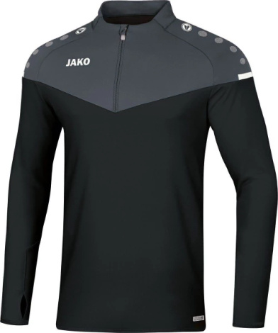 Реглан детский Jako ZIP-top CHAMP 2.0 черный 8620-08