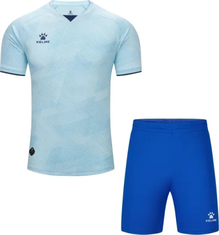 Комплект футбольной формы Kelme ELCHE голубо-синий 8451ZB1251.9405_7351ZB1255.9481