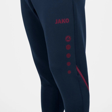 Спортивные штаны тренировочные Jako CHALLENGE темно-сине-бордовые 8421-905