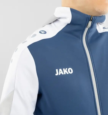 Олимпийка (мастерка) с капюшоном Jako DYNAMIC темно-сине-бело-светло-серая 6870-921