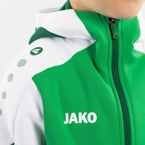 Олімпійка (мастерка) з капюшоном дитяча Jako DYNAMIC зелено-біло-темно-зелена 6870-204