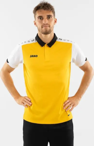Поло Jako DYNAMIC желто-бело-черное 6370-305