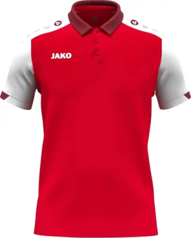 Поло детское Jako DYNAMIC красно-белое 6370-114