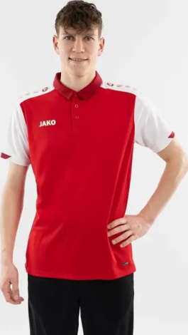 Поло Jako DYNAMIC красно-белое 6370-114