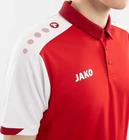 Поло Jako DYNAMIC красно-белое 6370-114