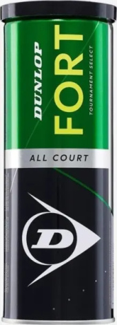 Набір м'ячів для тенісу Dunlop FORT ALL COURT TS 3B жовтий (3 штуки) 601315