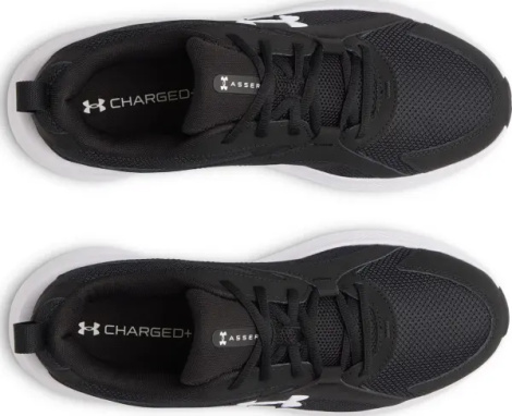 Кроссовки беговые Under Armour CHARGED+ ASSERT 11 черно-белые 6006723-001