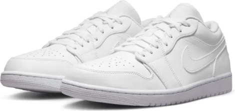 Кроссовки Nike AIR JORDAN 1 LOW белые 553558-136