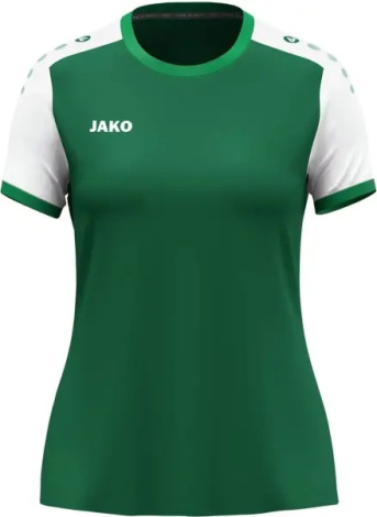 Футболка джерси женская Jako DYNAMIC S/S зелено-белая 4270D-205