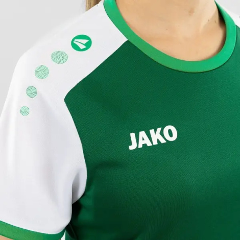 Футболка джерси женская Jako DYNAMIC S/S зелено-белая 4270D-205