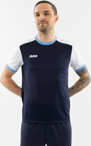 Футболка джерси Jako DYNAMIC S/S темно-сине-бело-голубая 4270-918