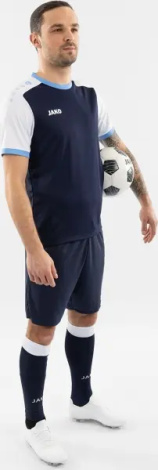 Футболка джерси Jako DYNAMIC S/S темно-сине-бело-голубая 4270-918