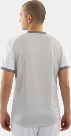 Футболка джерси Jako DYNAMIC S/S серо-белая 4270-837
