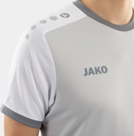 Футболка джерси Jako DYNAMIC S/S серо-белая 4270-837