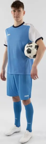 Футболка джерси Jako DYNAMIC S/S голубо-бело-темно-синяя 4270-431