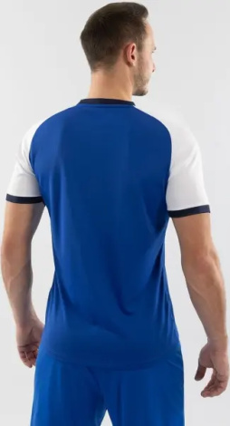 Футболка джерси Jako DYNAMIC S/S сине-бело-темно-синяя 4270-405