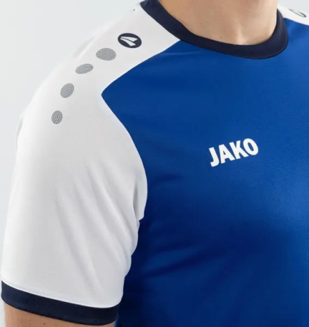 Футболка джерси Jako DYNAMIC S/S сине-бело-темно-синяя 4270-405