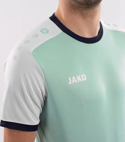 Футболка джерси Jako DYNAMIC S/S мятно-бело-темно-синяя 4270-250
