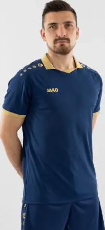 Футболка джерси Jako GLORY S/S темно-сине-золотая 4251-936
