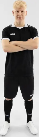 Футболка джерси Jako GLORY S/S черно-белая 4251-802