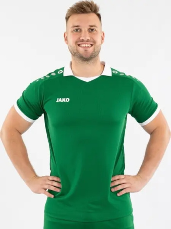 Футболка джерси Jako GLORY S/S зелено-белая 4251-206