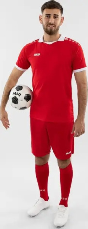 Футболка джерси Jako GLORY S/S красно-белая 4251-105