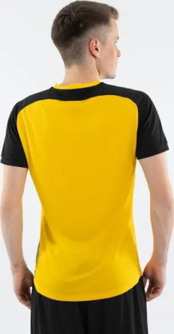 Футболка джерси Jako VINTAGE S/S желто-черная 4245-337