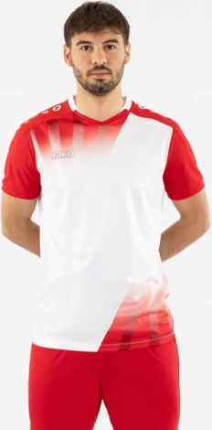 Футболка джерсі Jako VINTAGE S/S біло-червона 4245-028