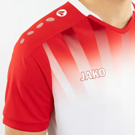 Футболка джерсі Jako VINTAGE S/S біло-червона 4245-028
