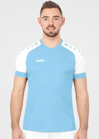 Футболка Jako CHAMP 2.0 біло-блакитна 4220-46
