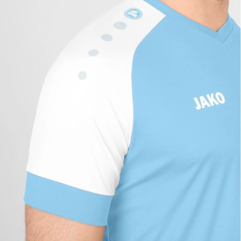 Футболка Jako CHAMP 2.0 біло-блакитна 4220-46