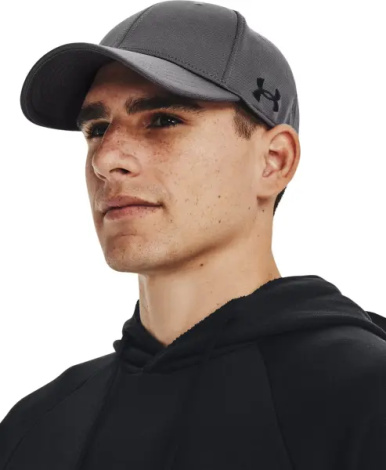 Кепка Under Armour MEN'S BLITZING LOW TEAM STRETCH FIT темно-серая 1376702-040
