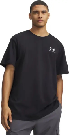 Футболка Under Armour LOGO EMBROIDERED HEAVYWEIGHT чорна 1373997-001