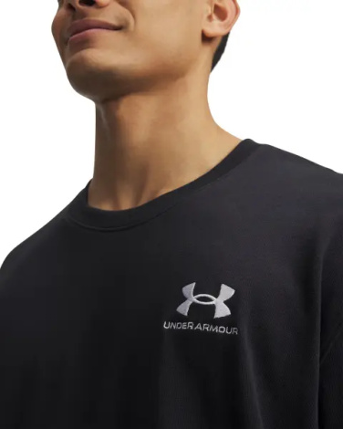 Футболка Under Armour LOGO EMBROIDERED HEAVYWEIGHT чорна 1373997-001