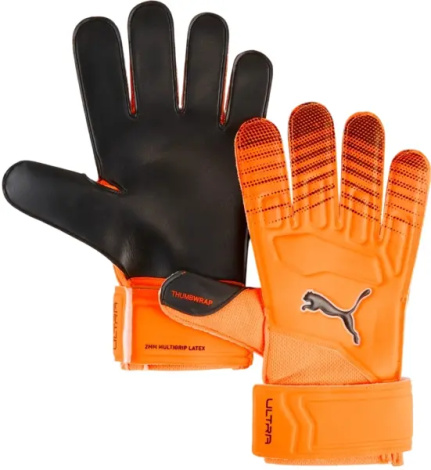 Вратарские перчатки Puma ULTRA PLAY RC оранжево-черные 042084-02