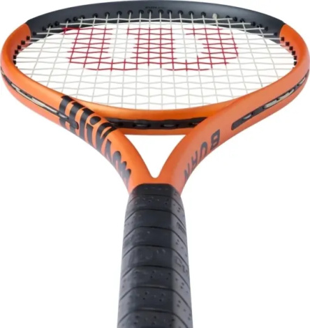 Ракетка для тенниса Wilson BURN V6 100S оранжево-черная WR199510
