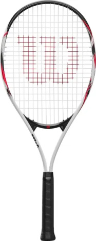 Ракетка для тенісу Wilson FUSION XL сіро-чорно-червона WR199110