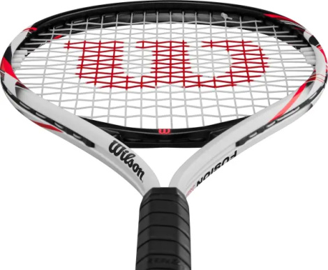 Ракетка для тенісу Wilson FUSION XL сіро-чорно-червона WR199110